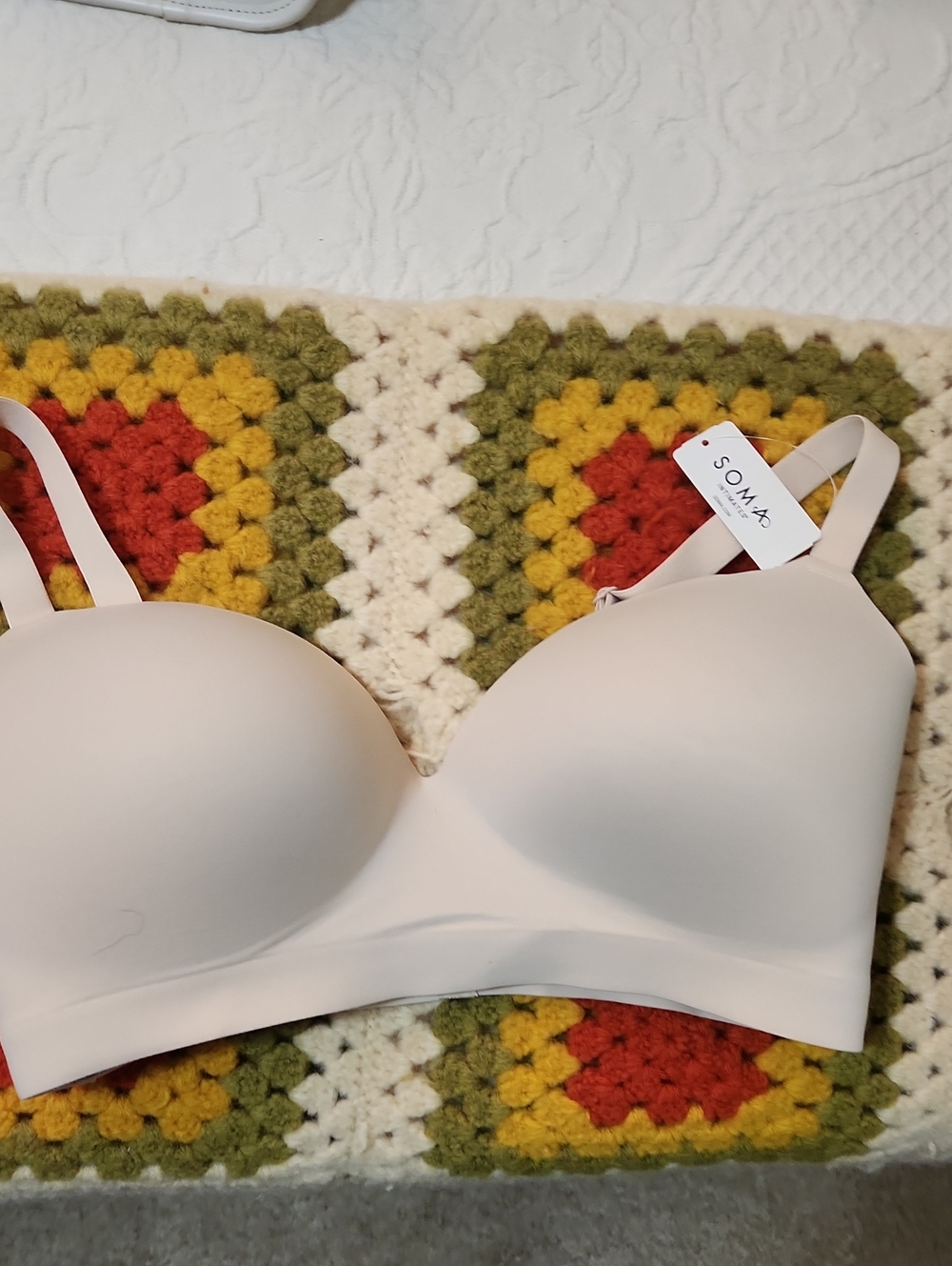 Soma Seamless Strapless Convertible Bra in Light Nude Blush